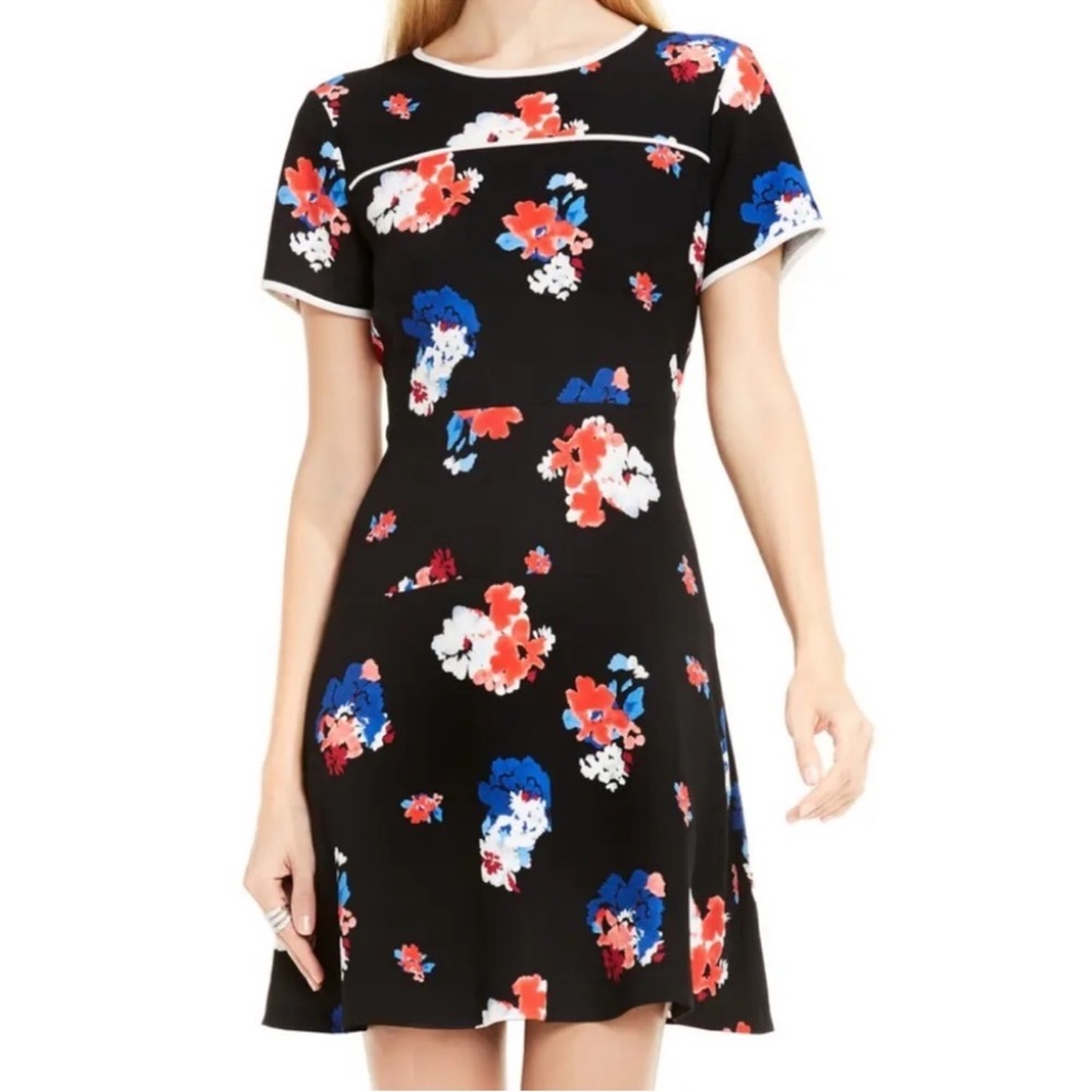 VINCE CAMUTO Traveling Blooms Dress Sz 12